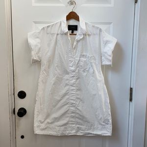 J. Crew White Shirt Dress